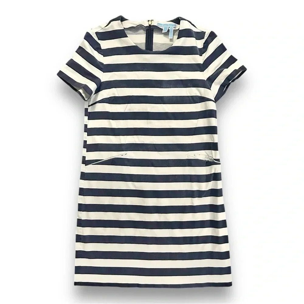 Draper James | Striped Shift Dress (6) 💙🤍💙 - Picture 2 of 9